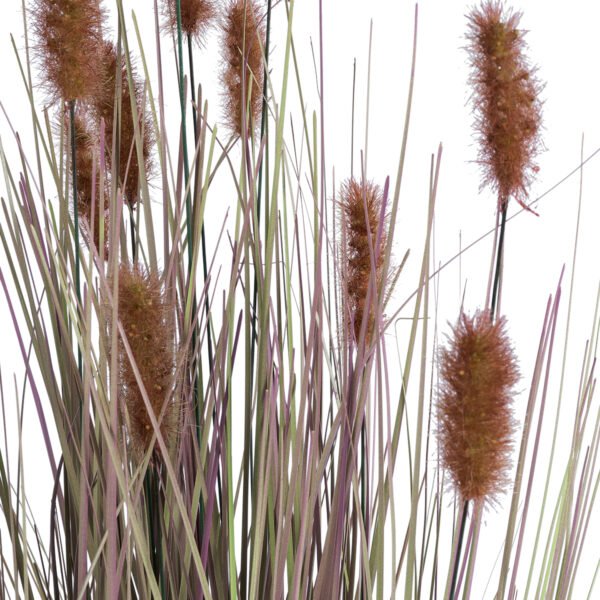 GloboStar® Artificial Garden BROWN LAGURUS 21099 Διακοσμητικό Φυτό Καφέ Λαγοουρά Υ70cm - Image 2