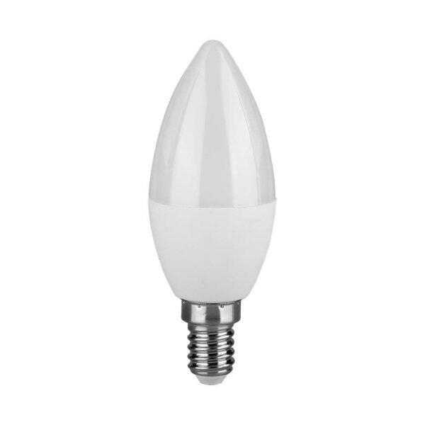 V-TAC 21113 Λάμπα LED SAMSUNG CHIP 7W E14 Πλαστική Κερί 6400K σε Ψυχρό Λευκό Φως - Image 8