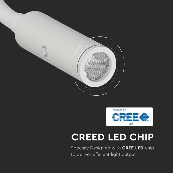 V-TAC 211486 Απλίκα LED 3W 3000K θερμό λευκό με λευκό σώμα - Image 7