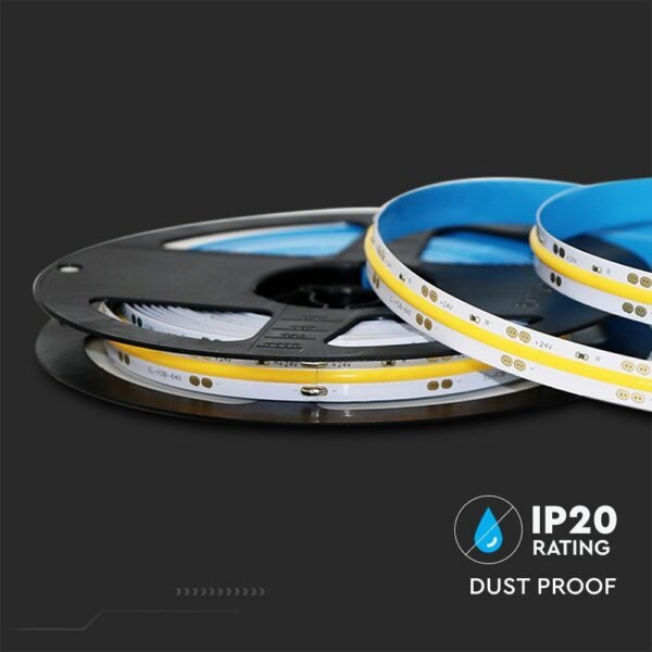 V-TAC 212652 Tαινία LED COB DC:24V 10W/m IP20 3000K θερμό λευκό - Image 7