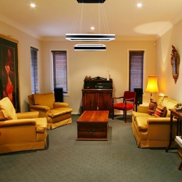 V-TAC 213987 LED πολυέλαιος 113W 3000K θερμό λευκό dimmable με μαύρο σώμα ορθογώνιος - Image 3