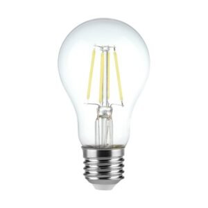 V-TAC 217120 Λάμπα LED 4W Filament E27 A60 Διαφανές Κάλυμμα 6400K Ψυχρό Λευκό Φως
