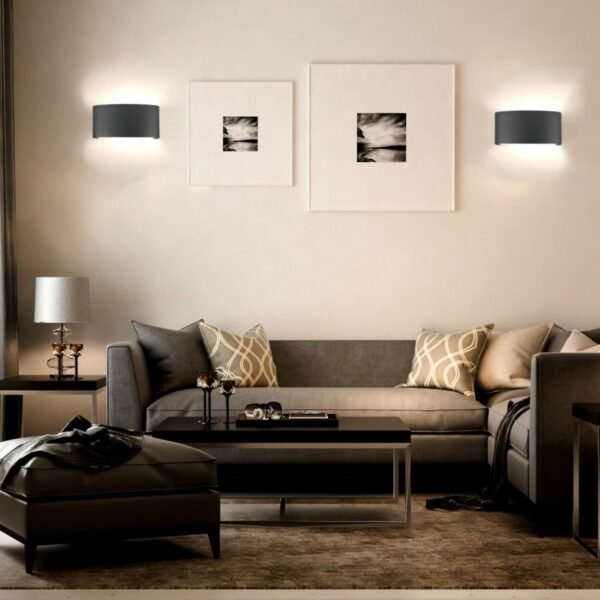 V-TAC 218616 Επιτοίχιο LED φωτιστικό UP-DOWN 5W IP65 μαύρο σώμα 4000K - Image 2