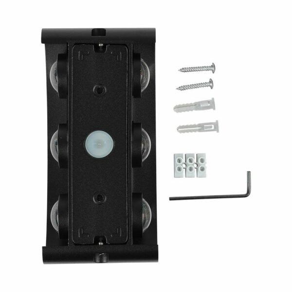 V-TAC 218616 Επιτοίχιο LED φωτιστικό UP-DOWN 5W IP65 μαύρο σώμα 4000K - Image 10
