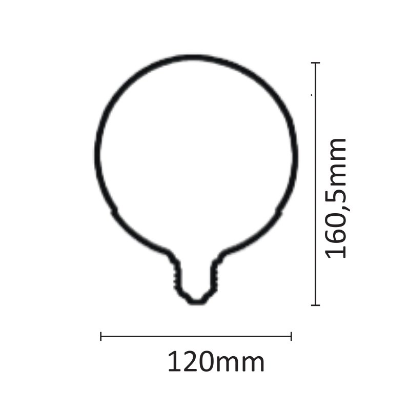 InLight E27 LED G120 18,5watt 3000K Θερμό Λευκό (7.27.18.14.1) - Image 2