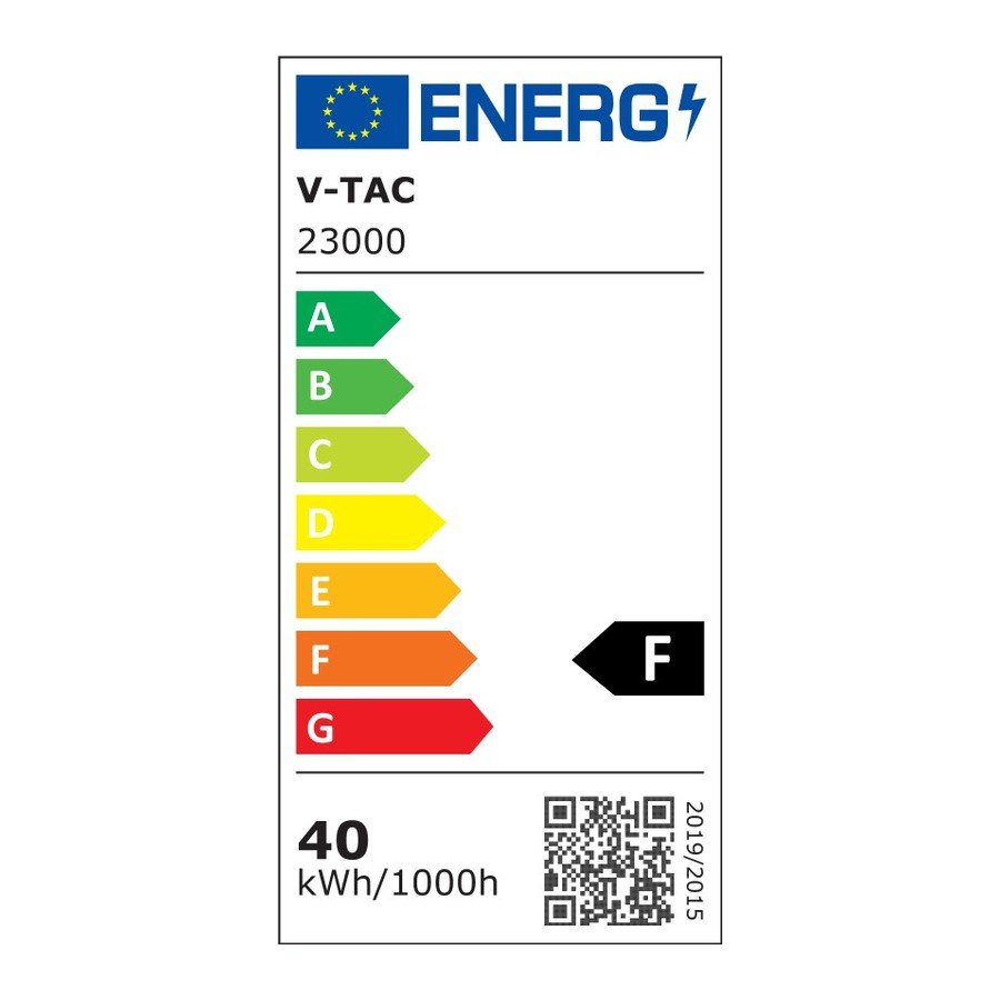 V-TAC 23000 Γραμμικό Φωτιστικό 1.20m LED 40W 4000K με Μαύρο Σώμα - Image 9