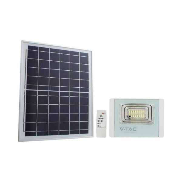 V-TAC 23018 Ηλιακός προβολέας LED 12W φυσικό λευκό 4000K με λευκό σώμα - Image 12