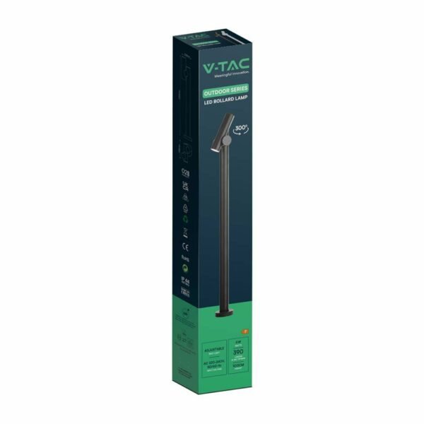 V-TAC 23051 Φωτιστικό Κολώνα LED Εξωτερικού Χώρου 4W 4000K με μαύρο σώμα IP44 - Image 4