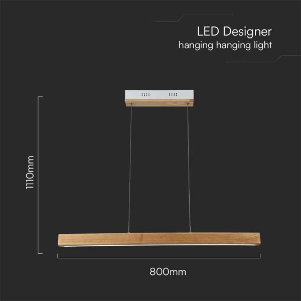 V-TAC 23100 Designer Κρεμαστό Φωτιστικό LED 12W Λευκό 4000K - Image 4