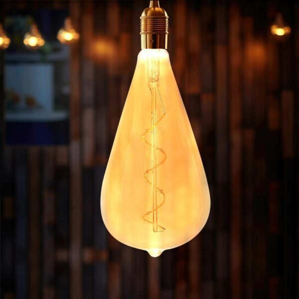 V-TAC 23172 Λάμπα LED E27 Filament ST120 4W 2700K Γυαλί Αmber - Image 5