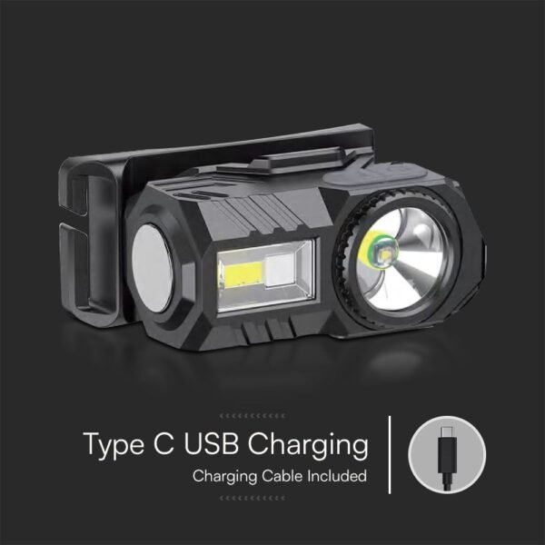 V-TAC 23339 Επαναφορτιζόμενος Φακός Κεφαλής 3W SMD RGB IP43 - Image 8