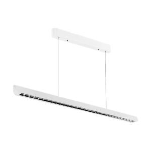 V-TAC 23342 Κρεμαστό Γραμμικό Φωτιστικό LED με Φακό 36W 2880lm 60° IP20 230V Samsung Chip CCT 3 σε 1 Λευκό Σώμα