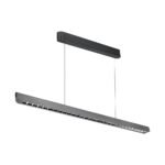 V-TAC 23343 Κρεμαστό Γραμμικό Φωτιστικό LED με Φακό 36W 2880lm 60° IP20 230V Samsung Chip CCT 3 σε 1 Γκρί Ματ Σώμα