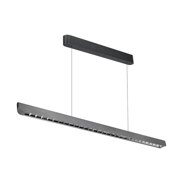 V-TAC 23343 Κρεμαστό Γραμμικό Φωτιστικό LED με Φακό 36W 2880lm 60° IP20 230V Samsung Chip CCT 3 σε 1 Γκρί Ματ Σώμα