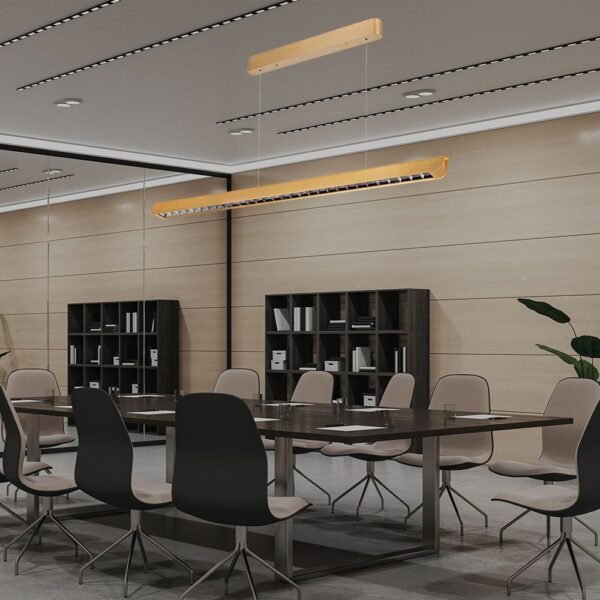 V-TAC 23344 Κρεμαστό Γραμμικό Φωτιστικό LED με Φακό 36W 2880lm 60° IP20 230V Samsung Chip CCT 3 σε 1 Ματ Χρυσό Σώμα - Image 2