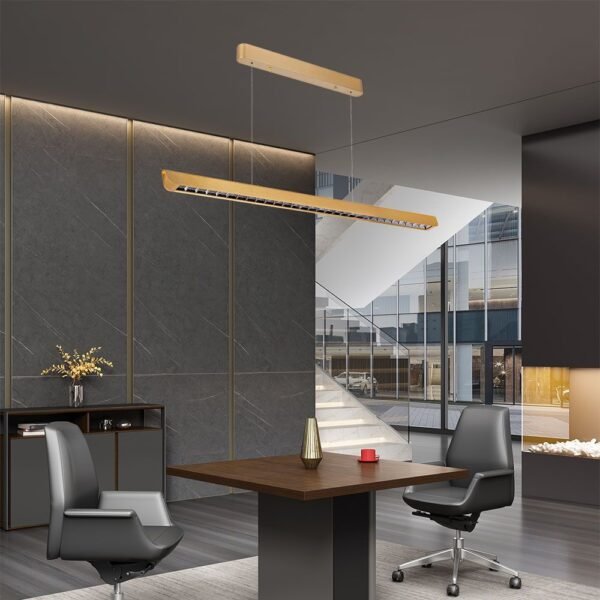 V-TAC 23344 Κρεμαστό Γραμμικό Φωτιστικό LED με Φακό 36W 2880lm 60° IP20 230V Samsung Chip CCT 3 σε 1 Ματ Χρυσό Σώμα - Image 3