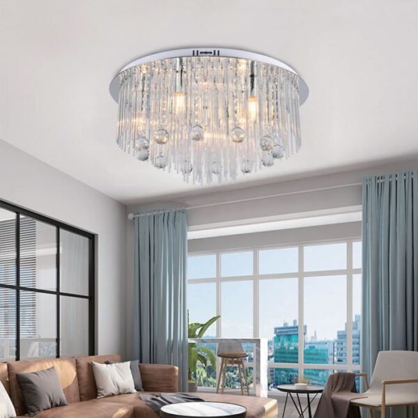 V-TAC 23360 Φωτιστικό Οροφής LED Max 9x40W E14 με Κρυστάλλους - Image 2