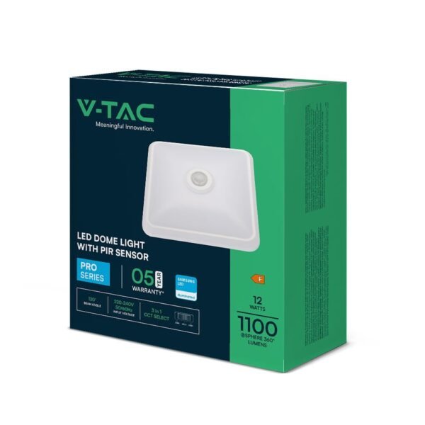 V-TAC 23419 Πλαφονιέρα Οροφής με Ενσωματωμένο LED σε Λευκό χρώμα - Image 5