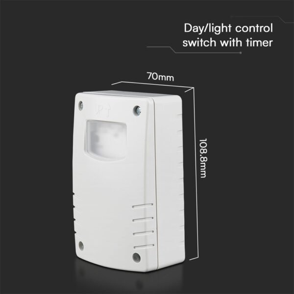 V-TAC 23423 Ανιχνευτής Μέρας-Νύχτας IP65 Λευκός - Image 4