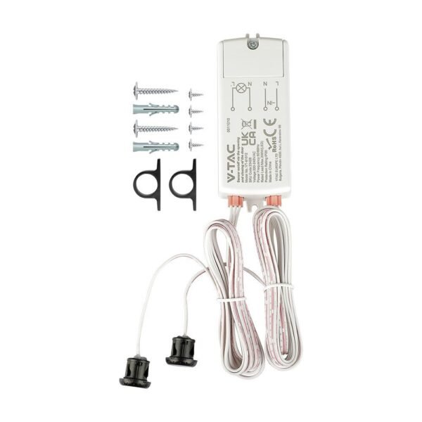 V-TAC 23428 Ανιχνευτής Κίνησης Υπερύθρων 220-240V/AC σε Λευκό Χρώμα - Image 8