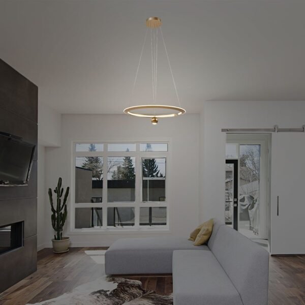 V-TAC 23431 Κρεμαστό Φωτιστικό LED 46W 3000K Dimmable Χρυσού Χρώματος - Image 2