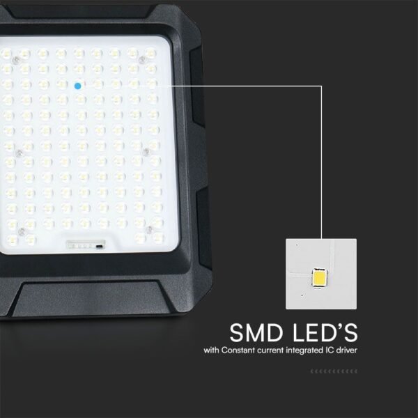 V-TAC 23438 Ηλιακός Προβολέας LED 10W 120° 1000lm IP65 με Χειριστήριο Φυσικό Λευκό - Image 11