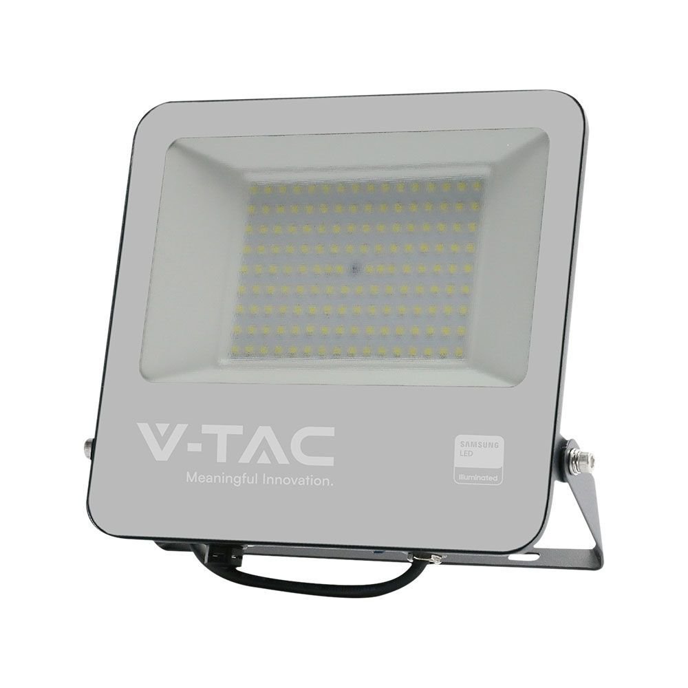 V-TAC 23441 Προβολέας LED SMD 100W 8700lm 115° IP65 Samsung Chip Μαύρο Σώμα Γκρι Γυαλί Ψυχρό Λευκό - Image 11
