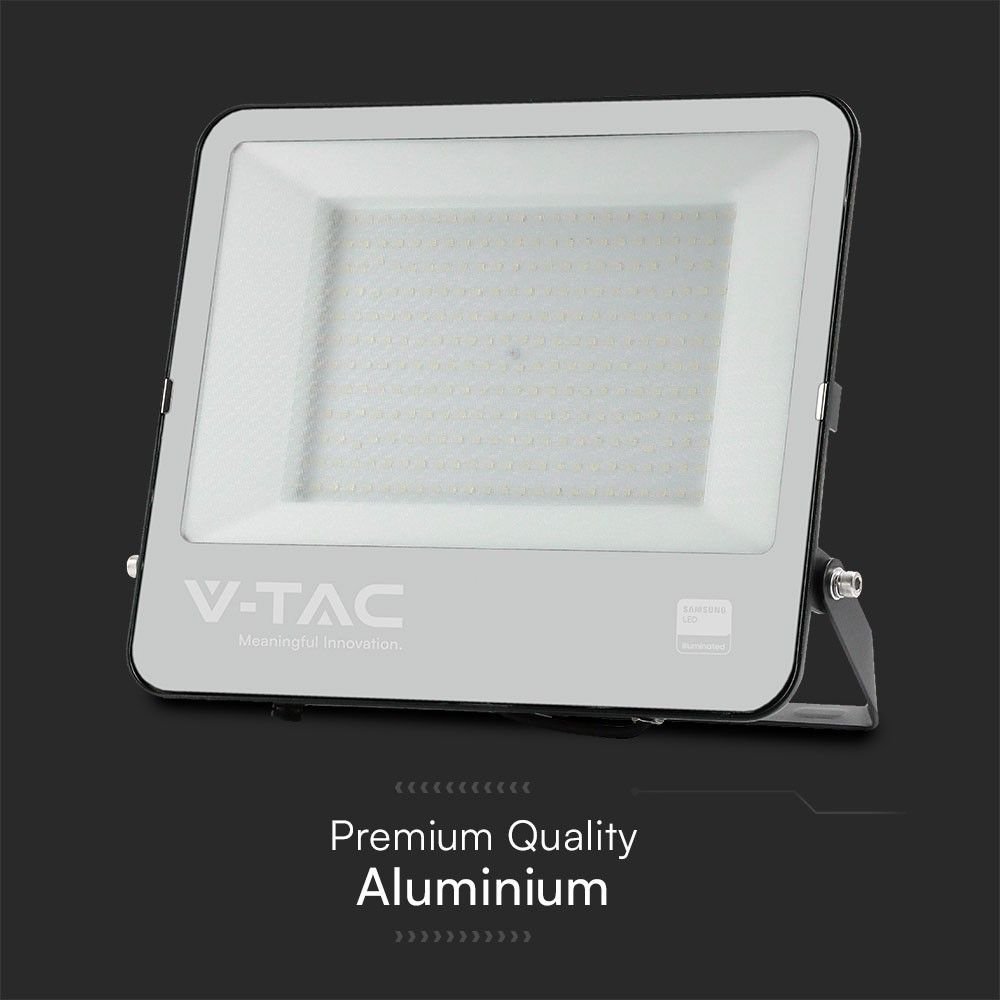 V-TAC 23444 Προβολέας LED SMD 200W 17540lm 115° IP65 Samsung Chip Μαύρο Σώμα Γκρι Γυαλί Ψυχρό Λευκό - Image 10