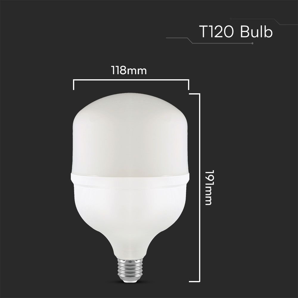 V-TAC 23572 Λάμπα LED 40W Πλαστική T120 4000K E27 σε Φυσικό Λευκό Φως - Image 4
