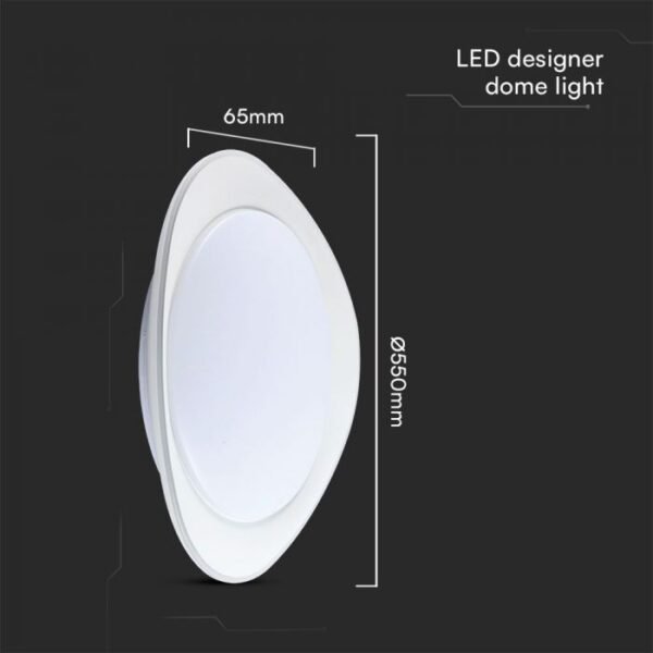 V-TAC 23594 Πλαφονιέρα 30W - 60W - 30W Designer Domelight Remote Control Dimmable Phantom Cover - Image 5