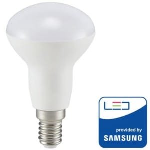 Λάμπα LED με chip SAMSUNG 6W Καθρέπτου/R50 E14 6400K Ψυχρό Λευκό V-Tac 140