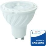 LED Dimmable Πλαστικό Spot GU10 SMD 6.5W 110° Samsung Chip Ουδέτερο Λευκό-4000K V-Tac 199