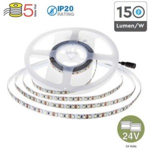 Ταινία LED 11W/m 2835 168 SMD/m 1650 lumens/m IP20 6000K Ψυχρό Λευκό VT-2835 Κωδικός 2598 το Ρολλό των 5m