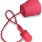 Ανάρτηση Κόκκινη Κρεμαστό Φωτιστικό Σιλικόνης 1Φ V-TAC 3480