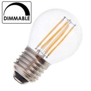 Λάμπα Σφαιρική Led 4W 2700K Θερμό Λευκό Dimmable G45 E27