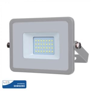 Προβολέας LED 20W Samsung Chip 4000K-Ουδέτερο Λευκό V-TAC 446 Γκρι