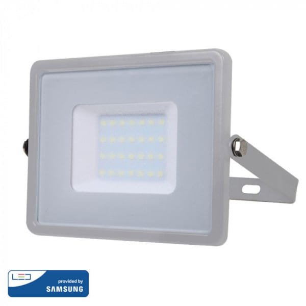 Προβολέας LED 30W Samsung Chip 6400K-Ψυχρό Λευκό V-TAC 456 Γκρι