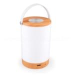 Πορτατίφ LED 6W USB Επαναφορτιζόμενο Λευκό-Ξύλο V-TAC 7049