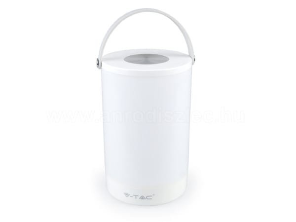 Πορτατίφ LED 6W USB Επαναφορτιζόμενο Λευκό V-TAC 7050