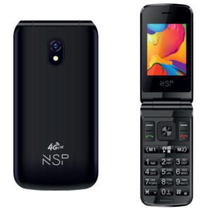 NSP 2650DS (8340888) Μαύρο κινητό τηλέφωνο Flip 4G με πλήκτρα