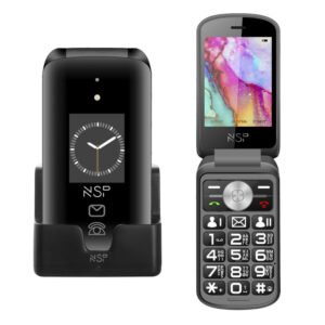 NSP 2700DS (8324000) Μαύρο κινητό τηλέφωνο Flip 2G με πλήκτρα