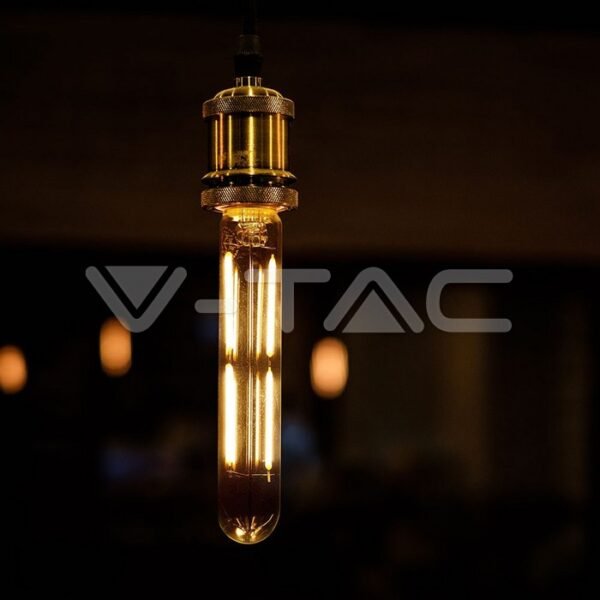 V-TAC 2701 Λάμπα LED E14 T20 Filament 4W θερμό λευκό 2700K γυαλί διάφανο - Image 7