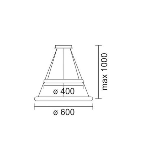Κρεμαστό LED 120W SMD 3000K Οροφής Αλουμινίου Μαύρο 3167 Spotlight - Image 2