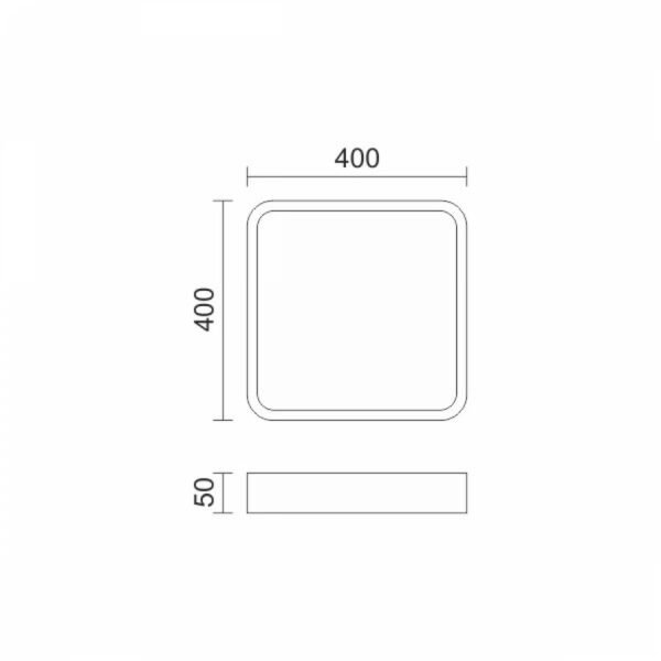 Spotlight 3210 Τετράγωνο LED Panel Ισχύος 24W με Θερμό Λευκό Φως - Image 2