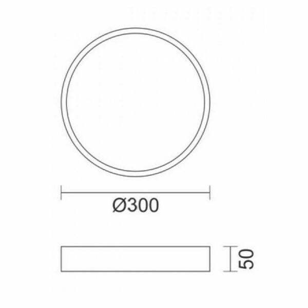 Πλαφονιέρα/Οροφής LED 14W 3000-6000K και 28W 4000K, με ρύθμιση CCT IP20 3269 Ανοιχτό Κόκκινο-Ροζ/Λευκό Spotlight - Image 3