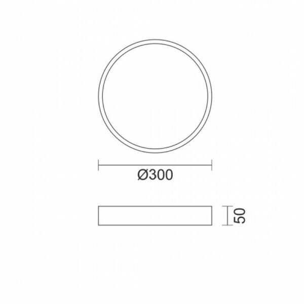 Πλαφονιέρα/Οροφής LED 14W 3000-6000K και 28W 4000K, με ρύθμιση CCT IP20 3269 Γαλάζιο/Λευκό Spotlight - Image 2