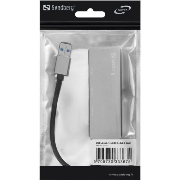 Sandberg USB-A Hub 1xUSB3.0+3x2.0 SAVER - Image 2