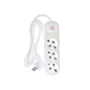 MULTIPLUG ТRIPLE 3M H05VV-F 3G1.5MM2, WHITE