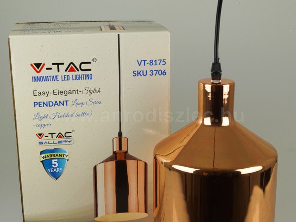 Κόκκινος Χρυσός Κρεμαστό Φωτιστικό Ø170mm 3706 V-Tac - Image 2