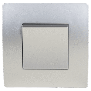 EL BASIC TG115 1 BUTTON CROSS WAY SWITCH SILVER GR